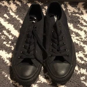 All Black Converse